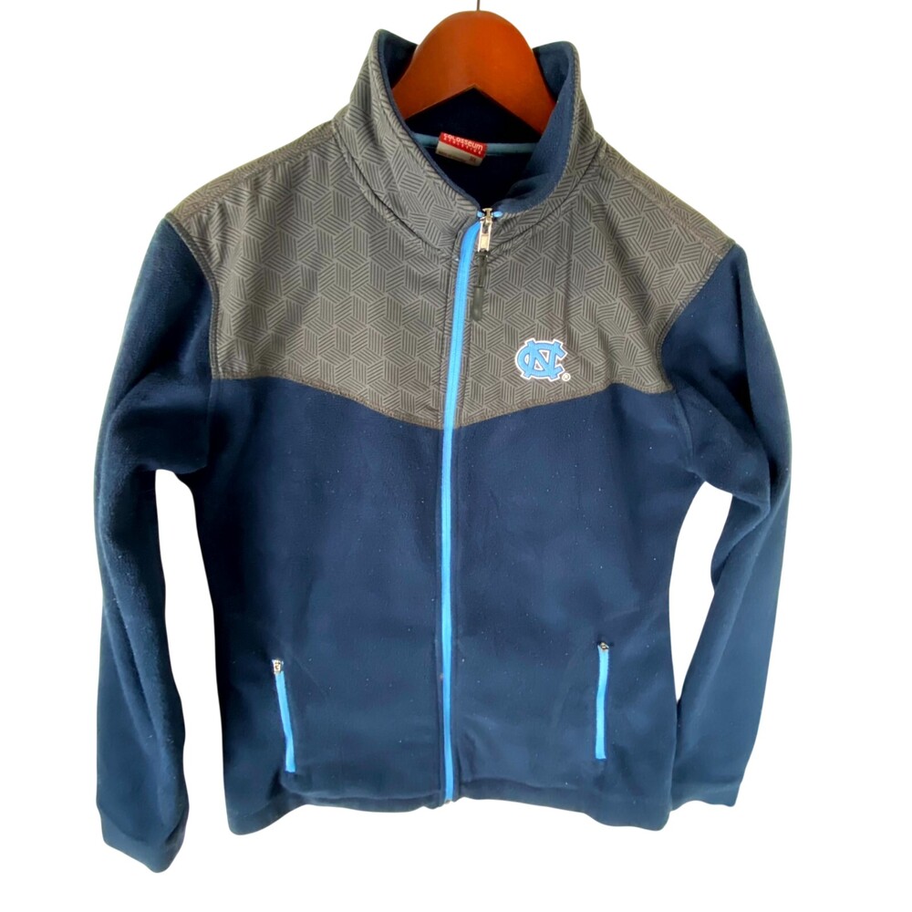 Colosseum Athletic Fleece Jacket Women XL Blue North Carolina Tar Heels Full Zip